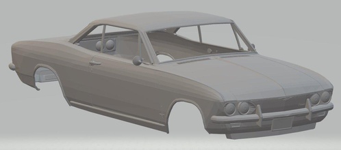 corvair monza 1966-1969 imprimible cuerpo del coche ranura scalextric tamiya rc radio de control shell 3d print model - Mito3D