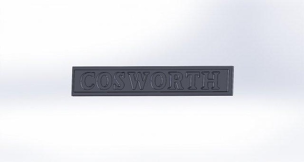 Cosworth emblema automotivo 3d print model - Mito3D