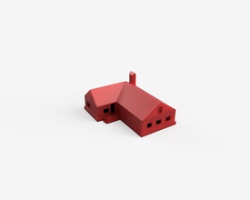 cottage house 3d print 3d print model - Mito3D