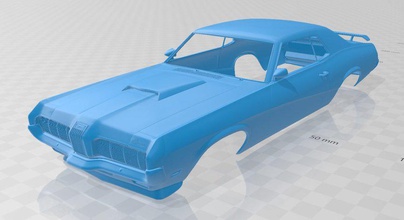 cougar eliminador de 1970 imprimible cuerpo del coche ranura scalextric tamiya rc hobby 1-10 1-24 1-32 3d print model - Mito3D