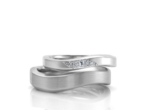 paio anello 001 file cad gioielli 3d print model - Mito3D