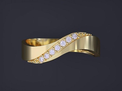 Pareja anillos conjunto diamante Boda compromiso joyería joya amarillo oro Rosa blanco lujo imprimible brillante anillo solitario couple rings 3d print model - Mito3D