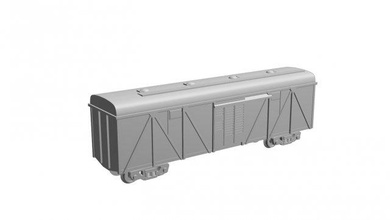 cubierto bienes vagón 11 066 serie ferrocarril furgón modelo escala 3d print model - Mito3D