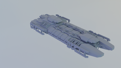 covetor hulk 3d impressão modelo in veículo 3dexport véspera eveonline navio minério nave espacial jogos 3dprint mmo transporte miniaturas 3d print model - Mito3D