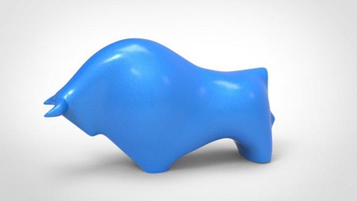 de vache décor stl maison la statue sculpture animal 3d print model - Mito3D