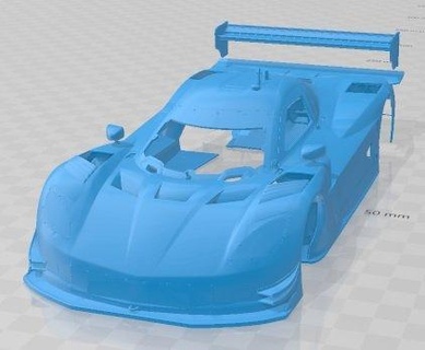 coiote corveta Daytona 2012 imprimível corpo carro 3d impressão modelo automotivo fenda escalextrico Tamiya rc miniz passatempo micro 3d print model - Mito3D