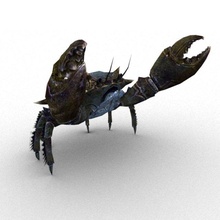 crab rigged 3d model in 3dexport 3dmodels animals crabs 3dmax multiformat 3d print model - Mito3D