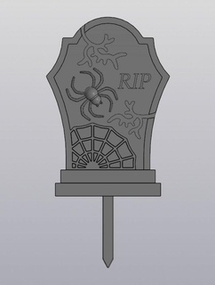 rachado lápide plantador decoração caixão grave morte gótico vampiro crânio ossos Horror Bruxas esqueleto morto sarcófago cemitério jardineiro vaso flores produtor cacto 3d print model - Mito3D