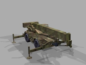 crane lp 3d model in construction 3dexport military hvy mover us 3d print model - Mito3D