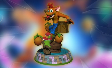 crash bandicoot 4 about time based figure 3d print model in monsters & creatures 3dexport crashbandicoot ps4 ps5 videogame game printing scale 3d print model - Mito3D