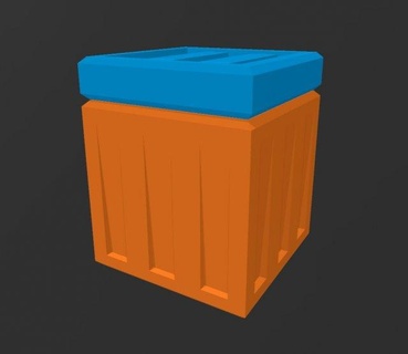caja almacenamiento envase carga storage box 3d print model - Mito3D