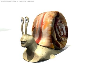 fou escargot 3d modèle in 3dexport créature animal 3d print model - Mito3D