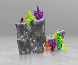 oluşturmak bilimkurgu dünya bedava 3d yazdır model in madeni paralar rozetler 3dexport medelis3d sanat sla fdm mini minis oyuncak fantezi roket groot komik güzel 3d print model - Mito3D