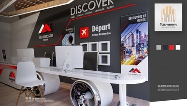 creativo viaggio agenzia 3d interior design interni sketchup 3d print model - Mito3D