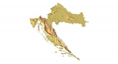 croatia stl croatia map landscape terrain country relief geography continent mountain earth stl europe
