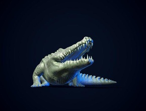 timsah yazdırmaya hazır 3d yazdır model in oyuncaklar 3dexport canavar sürüngen sarmaşık yırtıcı hayvan amfibiler yapmalısın su kertenkele yaban hayatı ejderha okyanus doğa minyatürler oyuncak 3d print model - Mito3D