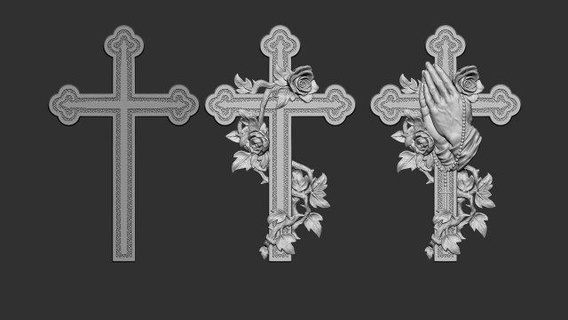 cross 07 pendants bas relief jewelry sculptures pendant sculpture cnc god christian medallion jewellery jesus christ catholic crucifixtion religious printable crucifix 3d print model - Mito3D