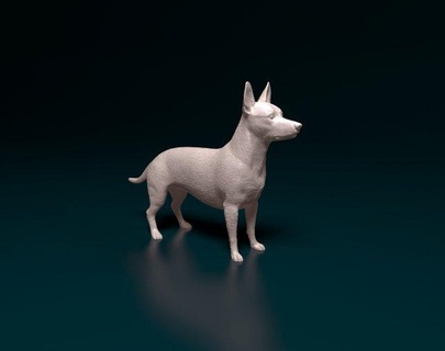 cruz procriar cão 2 3d impressão modelo in estatuetas 3dexport animal 3d print model - Mito3D