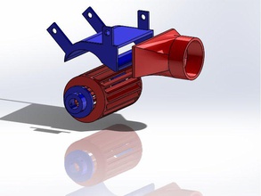 cruz fluxo turbina 200 watt 3d imprimível arquivos in stl impressão modelo engenharia 3dexport hidro turbinas hidroelétrica microhidrelétrica 3d print model - Mito3D