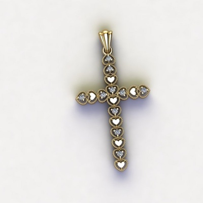 cross free 3d print model in pendants 3dexport jesus crown thorns religious catholic church pendant medallion bas relief design simbol jewellery sculptures printable gold diamond-ring silver-gold fashion-and-beautyjesus 3d print model - Mito3D