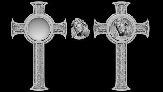cross jesus 06 necklaces bas relief jewelry sculptures pendant sculpture cnc god christian medallion jewellery christ catholic crucifixtion religious printable pendants 3d print model - Mito3D