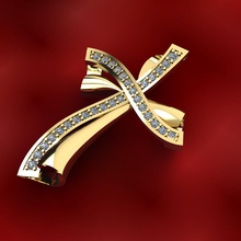cruz colares cadeias a cruz-pendente de jesus colar pendente 3d print model - Mito3D