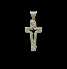 cross pendant jesus christ crucifix god religion christianity church sacrifice christian jewelry gold character history crown bibile cathedral religiou object easter nazareth 3d print model - Mito3D