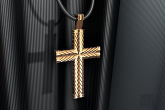 cross Seil Schmuck design Juwel golden Kreuz 3d stl obj Schnur Kabel drucken Mode Stil bedruckbar ist Wachs 3d print model - Mito3D