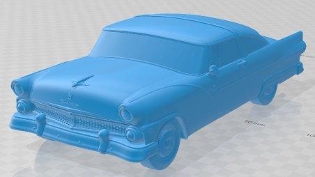 crown victoria 1955 printable car  automotive crown victoria 1955 printable car diorama modeling hobby solid scale model  3d print model - Mito3D