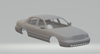 taç Victoria sedan döküm Sıcak tekerlekler yuva slotcar slot car oyuncaklar araba 3dpirnt Yazdır baskı yazdırılabilir 3d print model - Mito3D
