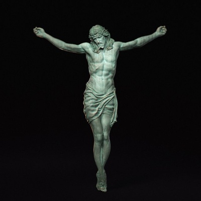 gekreuzigt jesus christus 04 3d drucken modell figuren 3dexport kreuz linderung schmuck skulpturen anhänger skulptur cnc christian medaillon katholisch kreuzigung religiös druckbar kruzifix miniaturen 3d print model - Mito3D