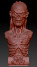 crypt keeper bust skeleton skull figure figurine statue stl 3d print model - Mito3D