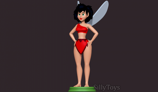 crysta - ferngully 3d print model woman faerie fairy female human magic 3d print model - Mito3D