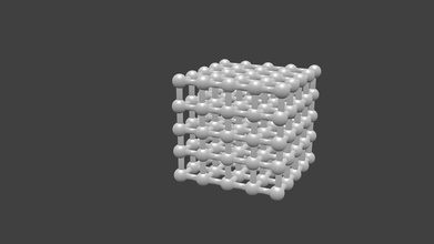 crystal lattice 5x5 3d print model in figurines 3dexport cube 3d print model - Mito3D