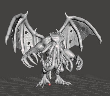 cthulhu monster miniature figure fantasy games dnd rpg monsters & creatures octopus lovecraft lovecraftian squid dragon giant leviathan creature kaiju dungeons-and-dragons warhammer wargames horror mansionsofmadness warcraft pathfinder lotr hobbit seacreature 3d print model - Mito3D
