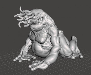 cthulhu spawn moon beast monster miniature figure fantasy games dnd rpg board mythos lovecraft lovecraftian toad octopus squid dragon giant 40k warhammer pathfinder creature dungeons-and-dragons scifi horror mansionsofmadness underdark lotr 3d print model - Mito3D