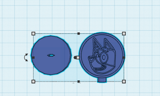 cuadro adorno azulado venga mini 3d print model - Mito3D