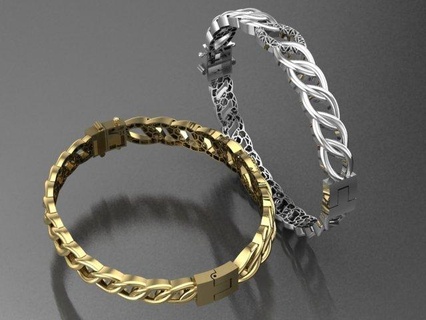 cuban bracelet bracelets 3d print model - Mito3D
