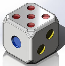 cube dice game board games 3d print model - Mito3D