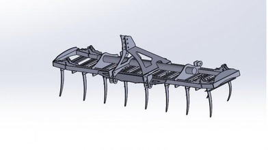 cultivator 3d printed model print in engineering 3dexport folding 3d print model - Mito3D