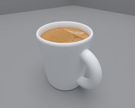 cup - 3d print model in kitchen dining 3dexport glass coffee drink tea desktop cutout houseware house alcohol wine tableware drinking 3dprint 3dprinted 3d print model - Mito3D