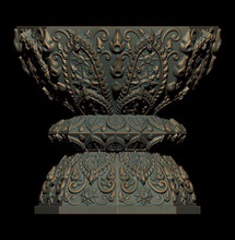 la copa tailandés patrón 2 - impresión 3d de modelo archivo -stl imagen muestra cura 3d print model - Mito3D