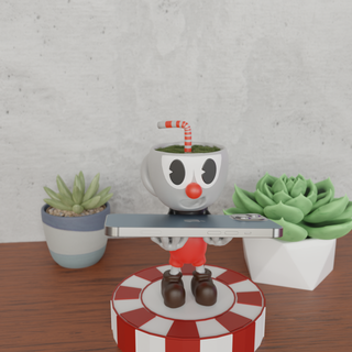 cuphead red pot 3d print model in 3dexport cellular house toy art video game support porta currency casino 3d print model - Mito3D