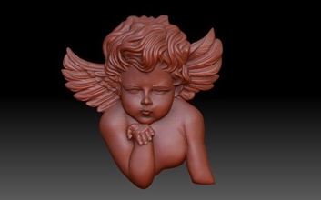 cupidon 3d impression modèle in 3dexport ange l'amour pédant saint valentin 3d print model - Mito3D