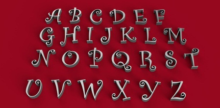 curlz font büyük harfler 3d dosya stl küçük alfabe mektup mektuplar kelimeler metin yazın yazı tipi tipleri dekorasyon gadget 3dmodel <url> 3d print model - Mito3D