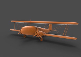 curtiss-wright plane sea water seaplane model floatplane aircraft hawaii tropical aviation airplane beach flight 3d print model - Mito3D