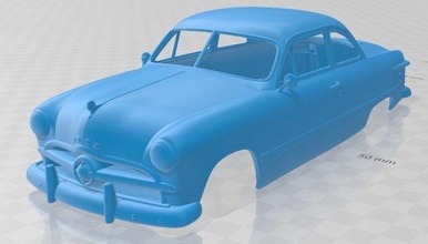 custom club coupe 1949 printable body car 3d print model in automotive 3dexport slot scalextric tamiya rc miniz hobby micro 3d print model - Mito3D