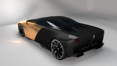personalizzato concetto peugeot 3d modello in 3dexport macchina veicolo strutturato buon mercato 3d print model - Mito3D