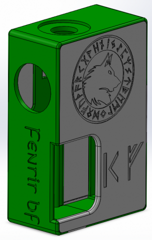 personalizadas recinto vandyvape pulso bf caixa mod 3d impressão modelo in 3dexport ecigarette ecig boxmod costumização 3dprinting pla abs resina faça 3D print model - Mito3D