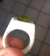 Customizável anel bague personalizável Pierre pedra preciosa gemstonering rsine sinete 3d print model - Mito3D